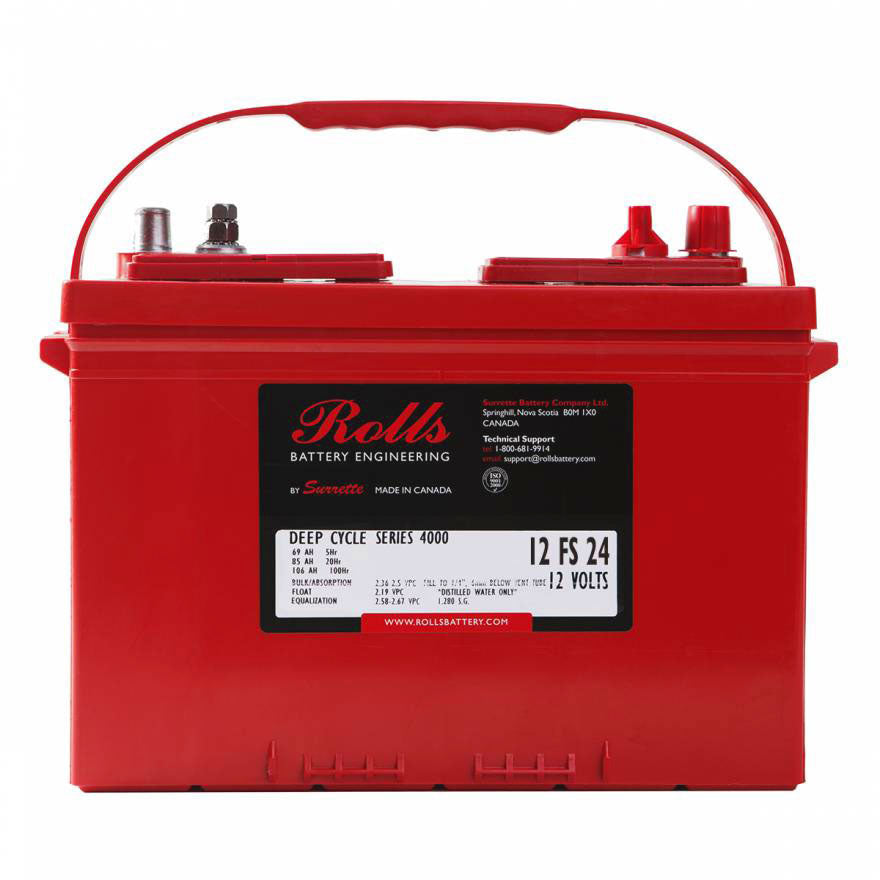 12 FS 24 Deep Cycle Battery Gr 24 DT 12V 85Ah 125RC Rolls
