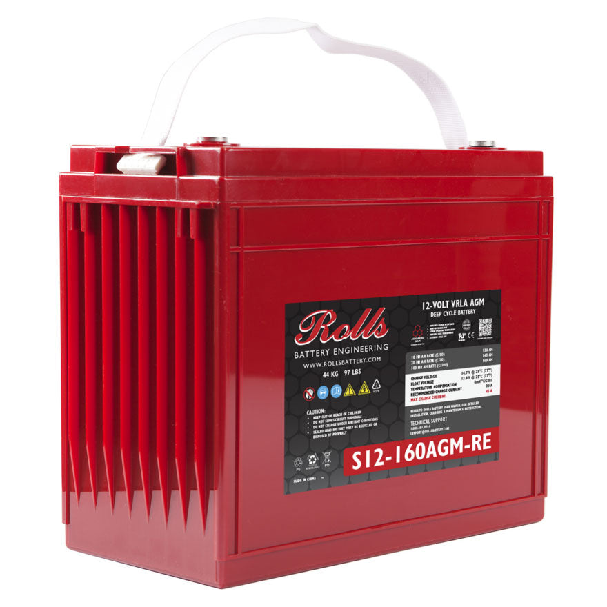S12-160AGM-RE Rolls Deep Cycle Battery 12V 145Ah