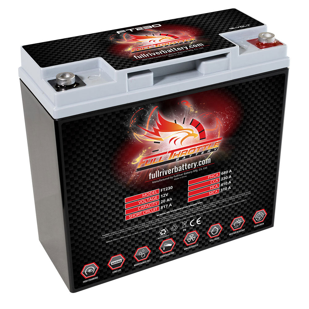 FT230 Motorsports Battery AGM 12V 16Ah 230CCA