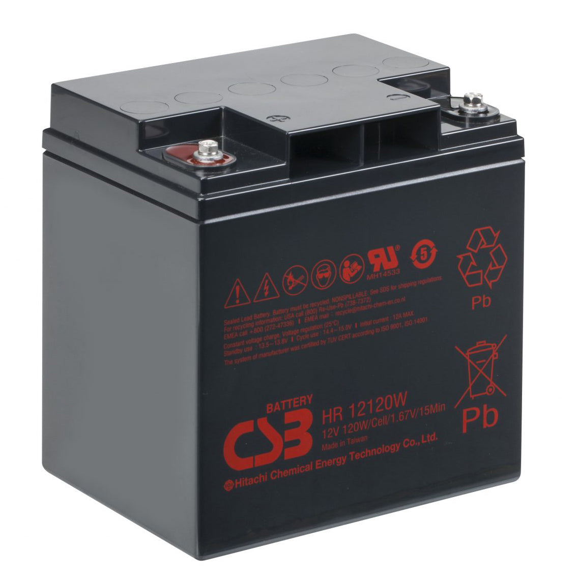HR12120WFR AGM Battery 12V 30Ah Flame Retardant