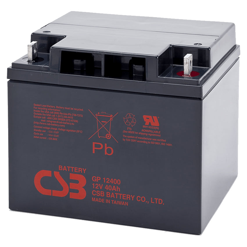 GP12400FR AGM Battery 12V 40Ah Flame Retardant