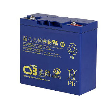 EVH12240 AGM Battery 12V 24Ah