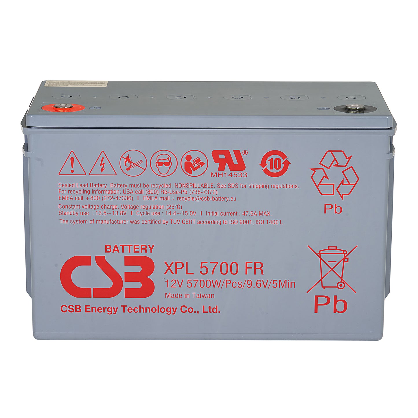 XPL5700 AGM Battery Gr 31 12V 110Ah 500W Flame Retardant