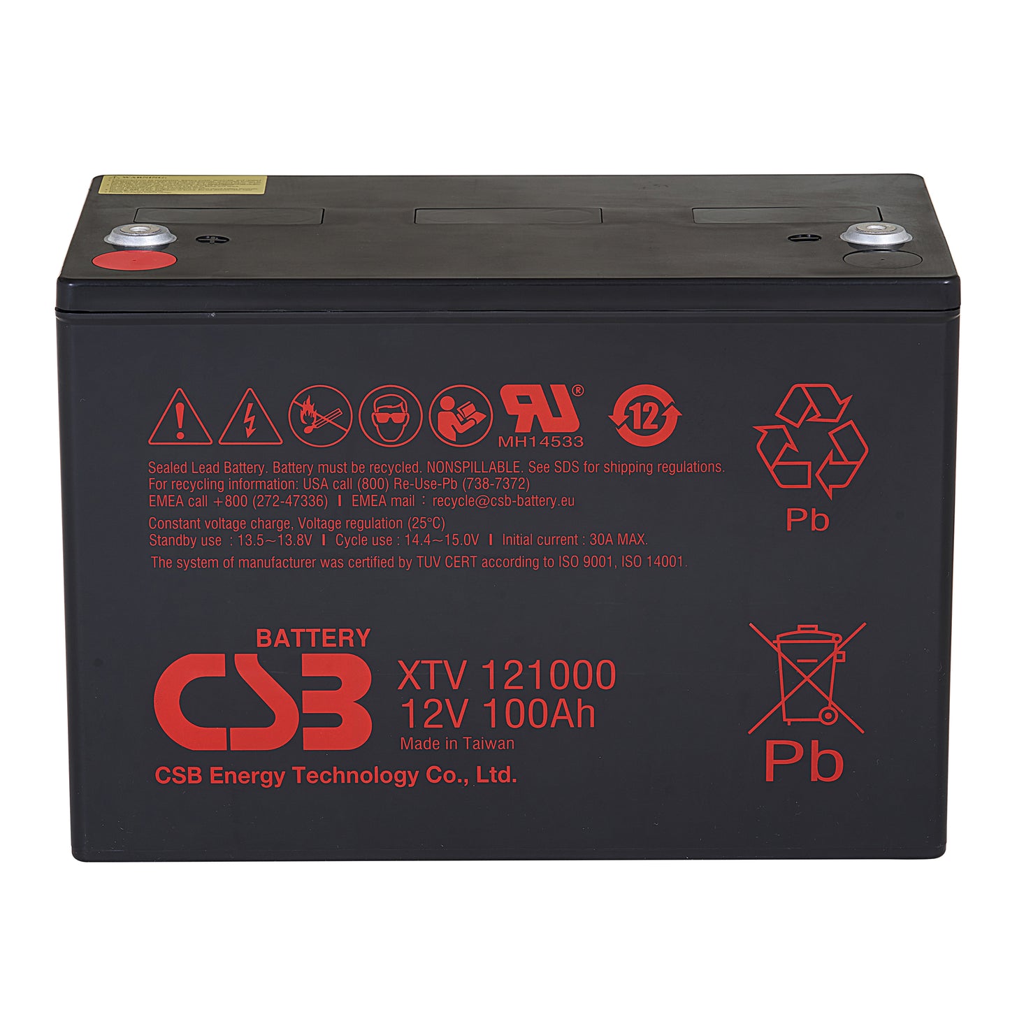 XTV121000 AGM Battery Gr 27 12V 100Ah