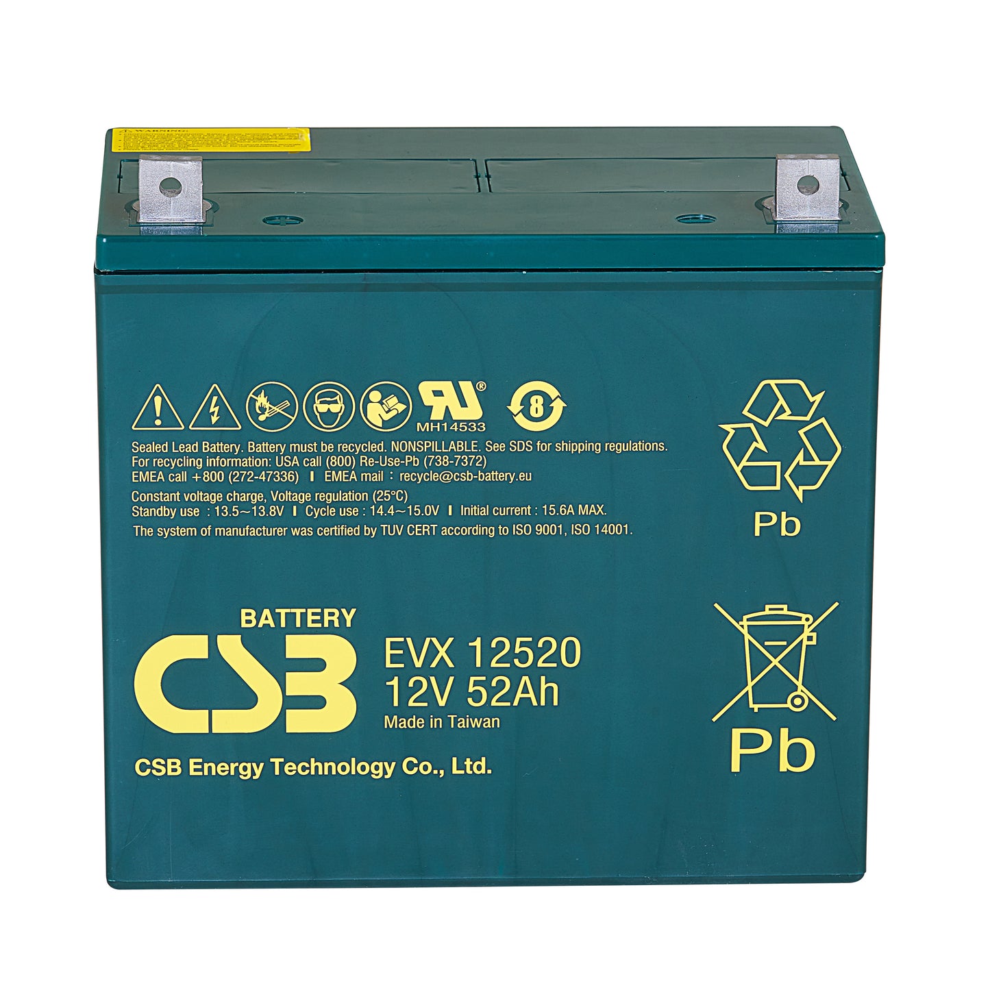 EVX12520 AGM Battery Gr 22NF 12V 52Ah