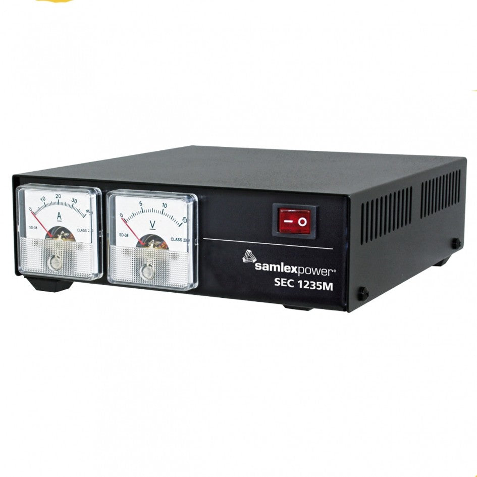 SEC-1235M Samlex 13.8V 30A Switching Power Supply with Display Meter