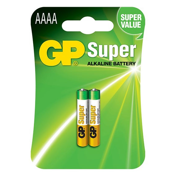 GP25A-2U2 AAAA Alkaline Battery GP Super (Pkg of 2)