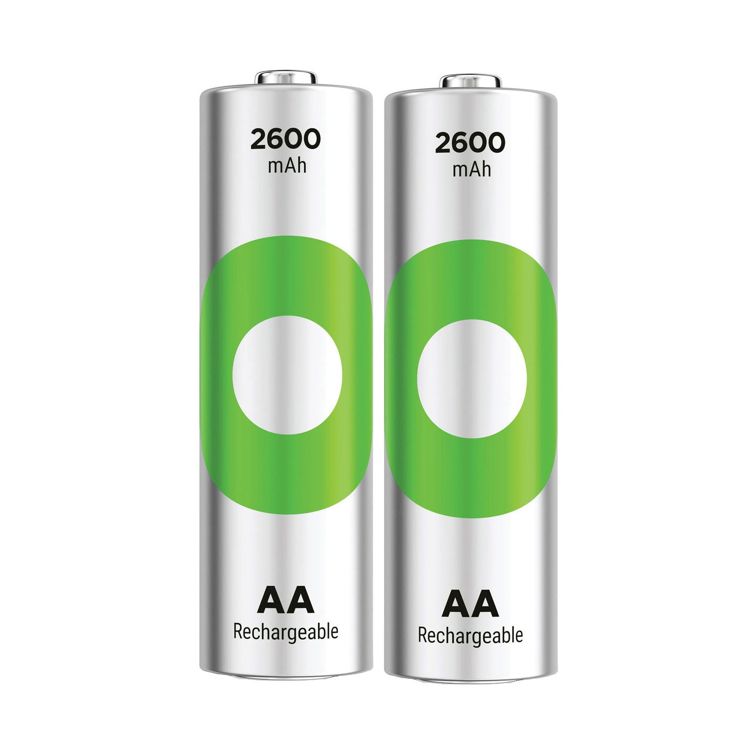 GP270AAHCER21-2TLB2 AA Ni-MH 2600mAh Rechargeable Battery GP ReCyko (Pack of 2)