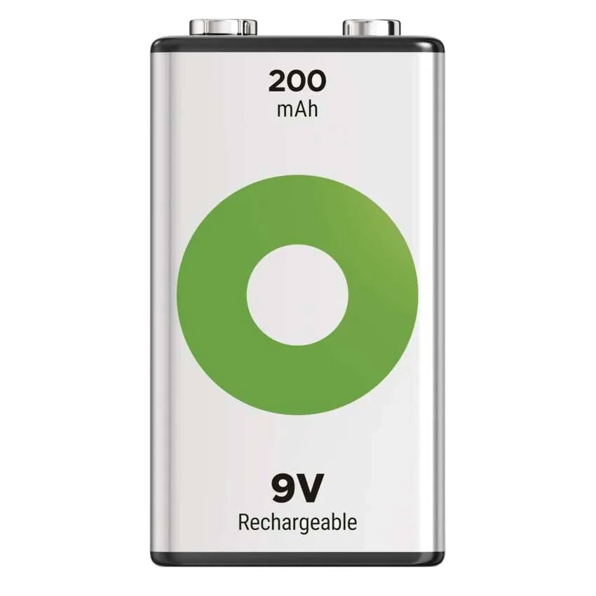 GP20R8HR21-2TLB1 9V Ni-MH 8.4V 200mAh Rechargeable Battery GP (Pkg of 1)