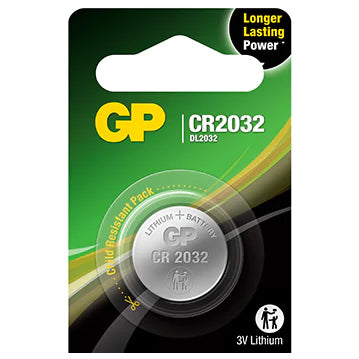 GPCR2032-2CPU5 CR2032 3V Lithium Coin Cell GP