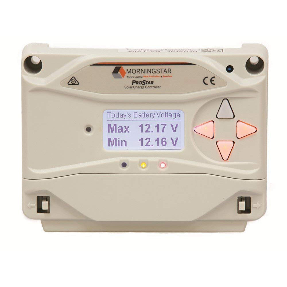 PS-30M Morningstar PWM Solar Charge Controller 12/24V 30A ProStar with LCD