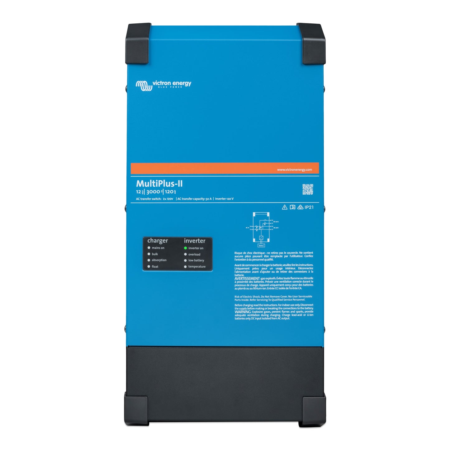 PMP122305122 MultiPlus-II 12/3000/120-50 120V (UL 458) (2400W)