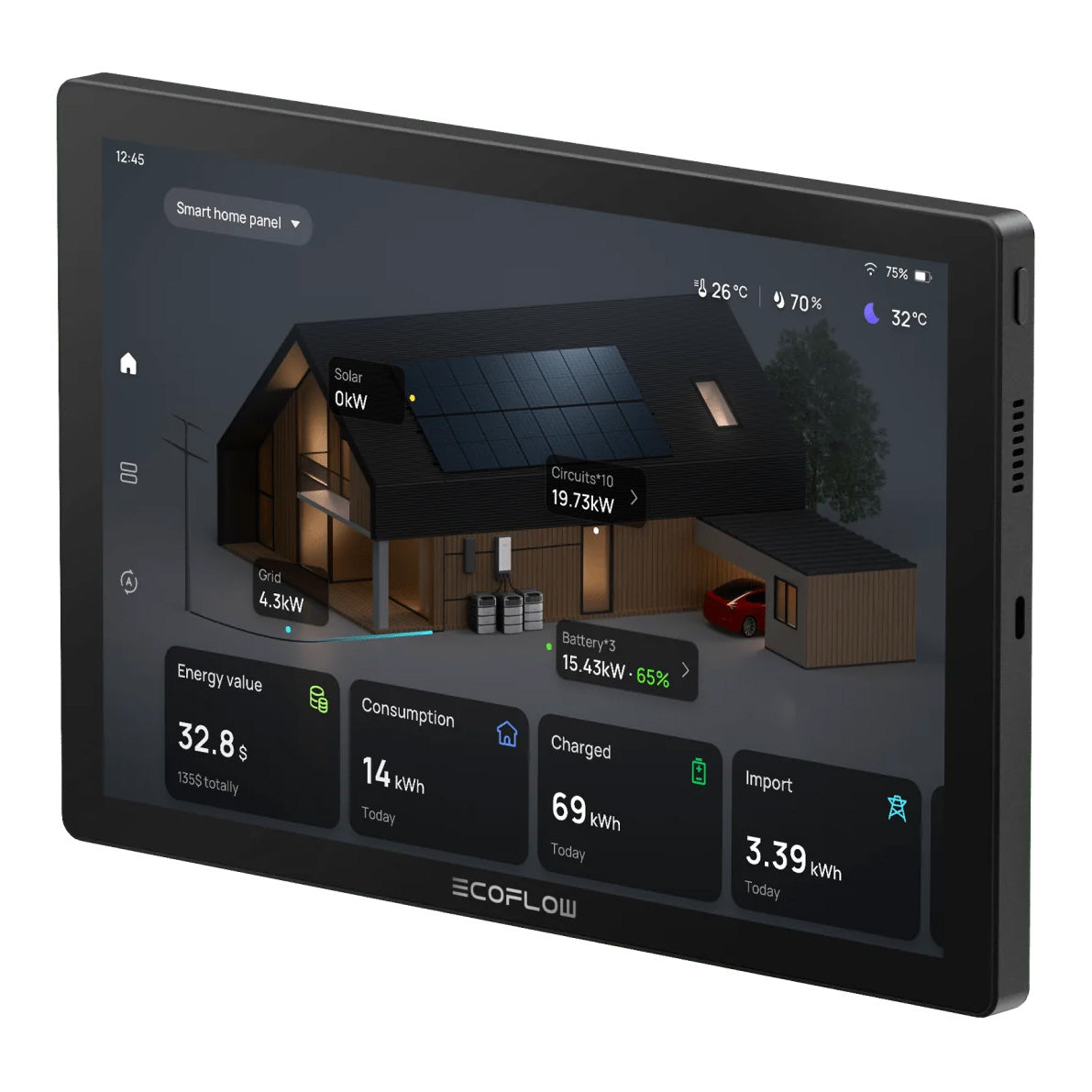EFPOWERINSIGHT-US EcoFlow PowerInsight Home Energy Monitor