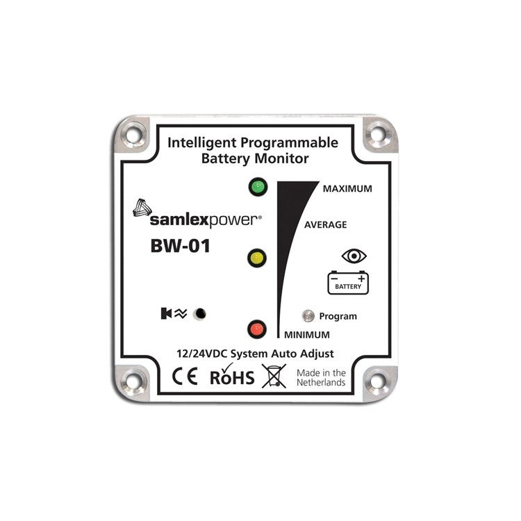 BW-01 Intelligent Programmable Battery Monitor 12/24V Single Bank