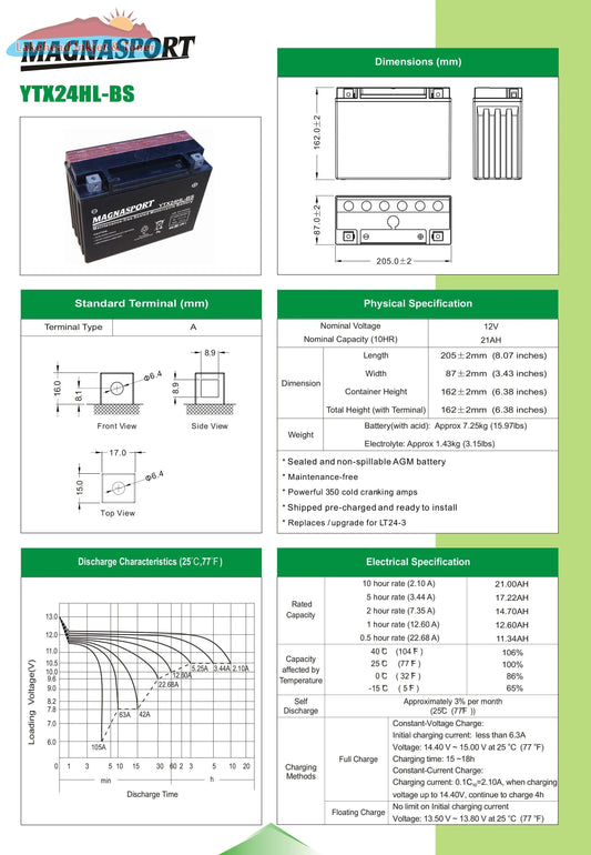 Magnacharge YTX24HL-BS Magnacharge