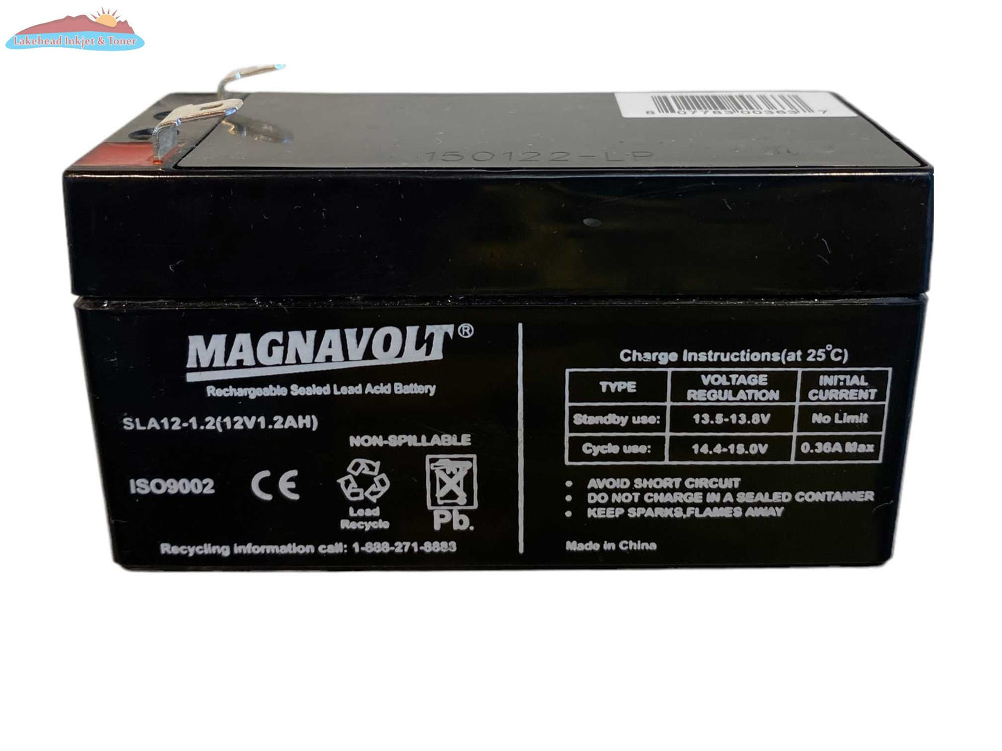 Magnavolt 12V/1.2AH Sealed Lead Acid Battery Magnacharge