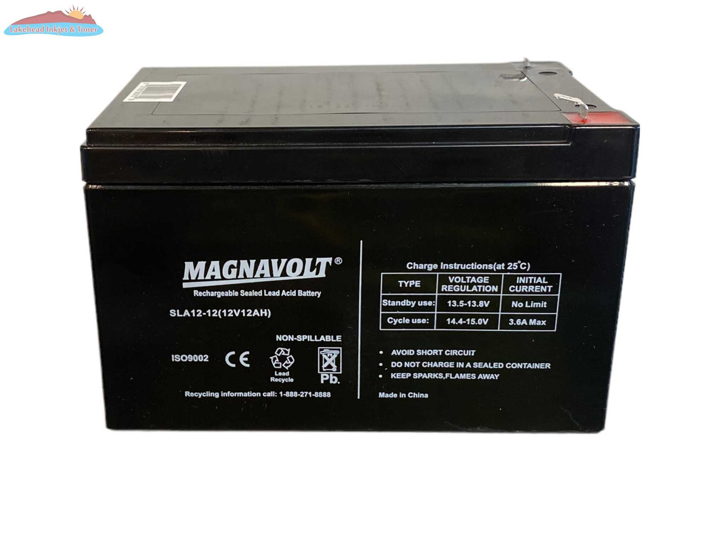 Magnavolt 12V/12AH Sealed Lead Acid Battery Magnacharge