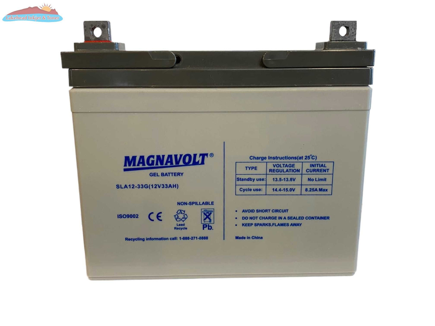 Magnavolt 12V/33AH Gel Battery Magnacharge