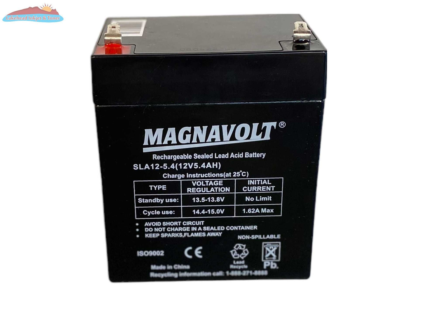 Magnavolt 12V/5.4AH Sealed Lead Acid Battery Magnacharge