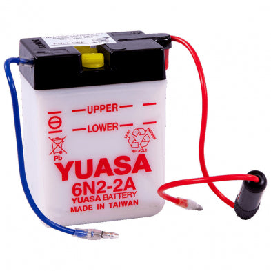 Yuasa 6N2-2A - 6V 2Ah Flooded Motorsports Battery