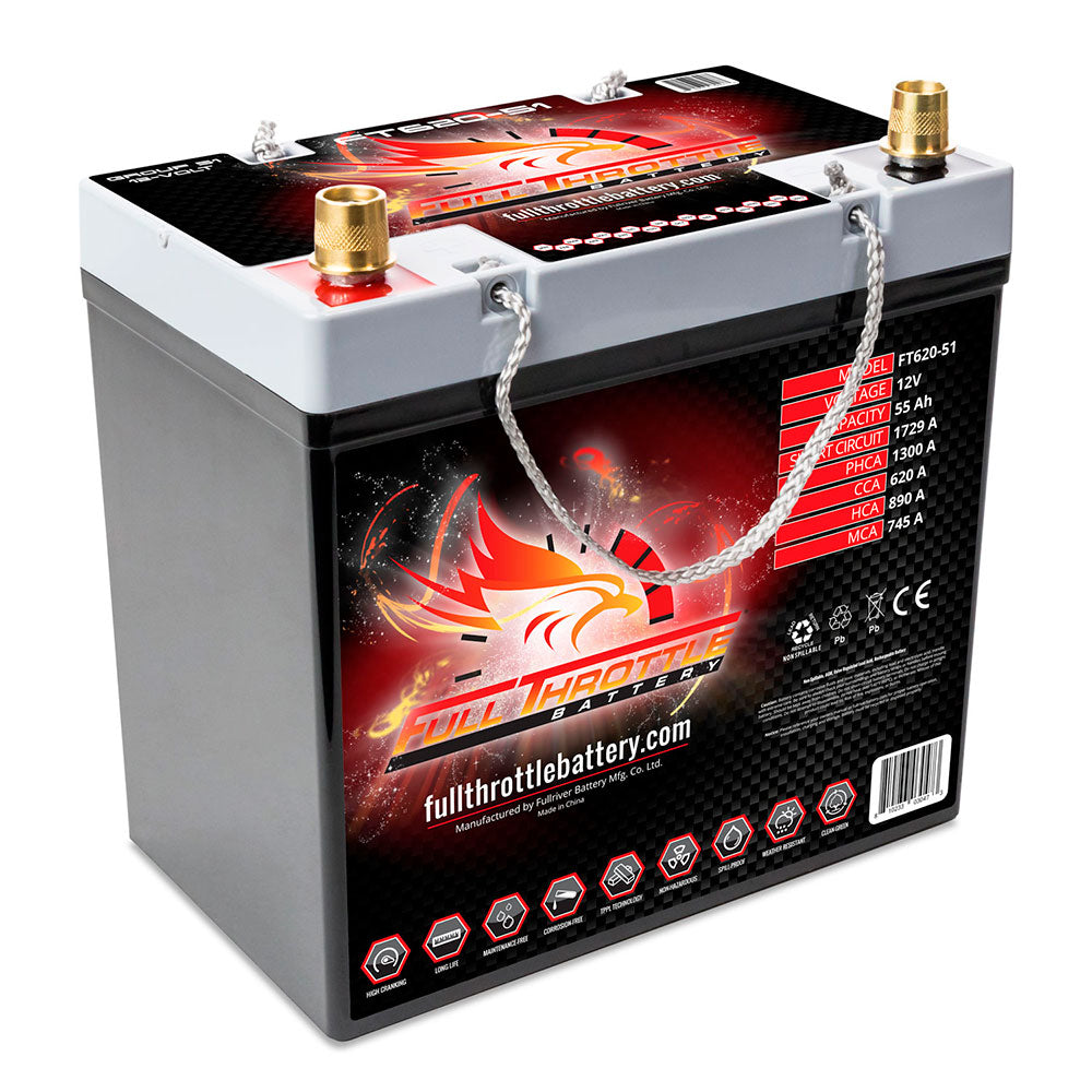 FT620-51 Cranking Battery (AGM) Group 51 12V
