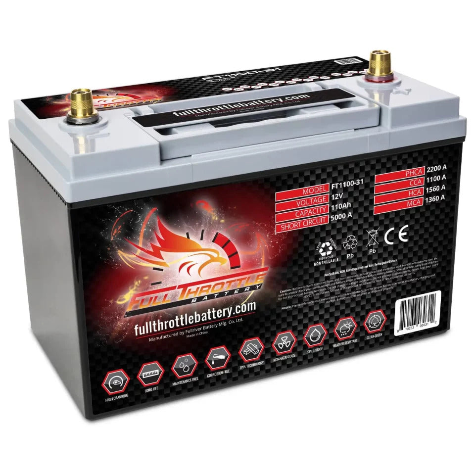 FT1100-31 Cranking Battery (AGM) Group 31 Posts 12V - Call for Price