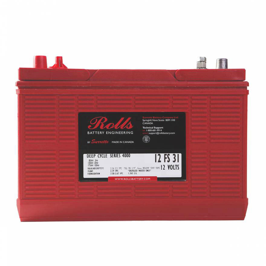 12 FS 31 Deep Cycle Battery Gr 31 DT 12V 130Ah 216RC Rolls