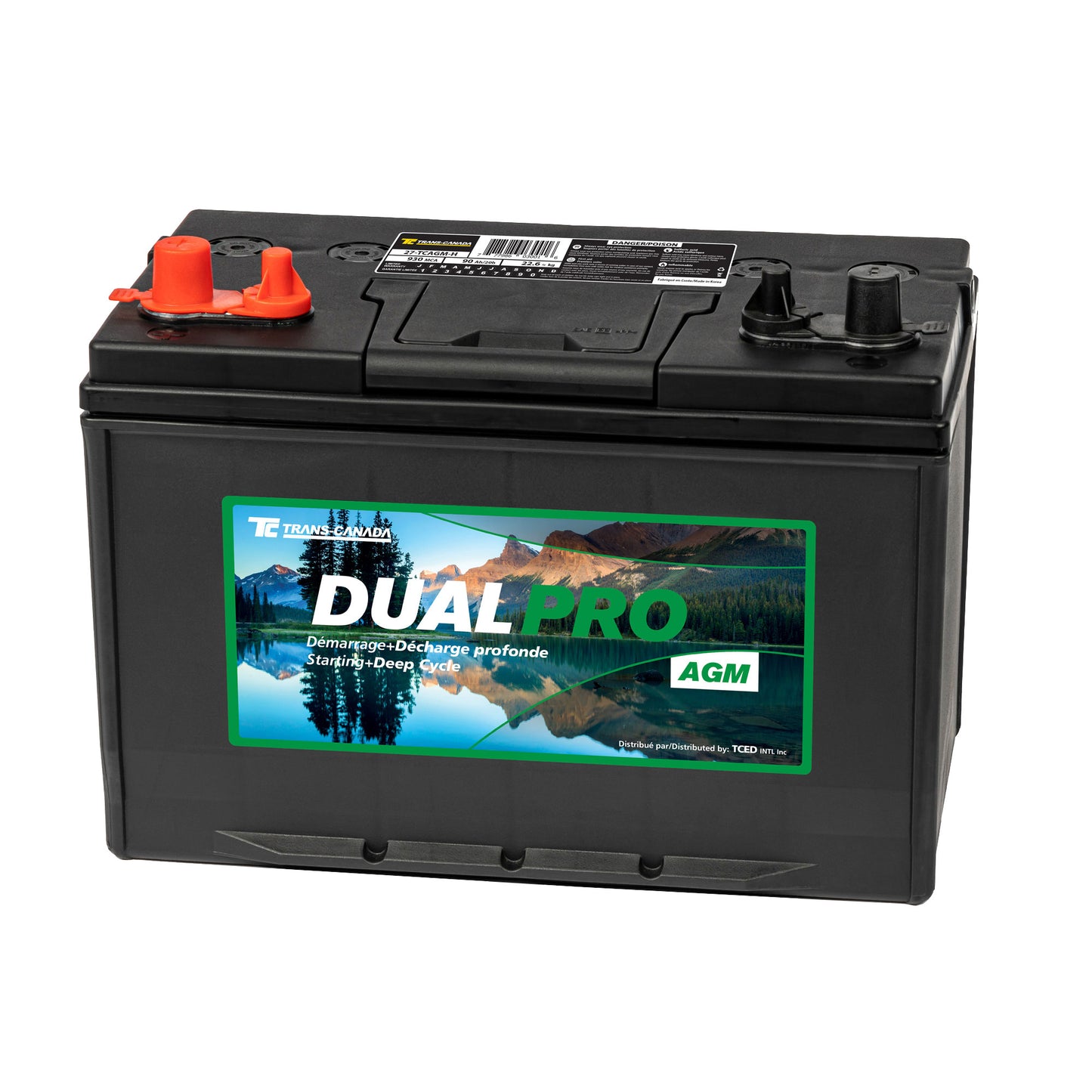27-TCAGM-H Hybrid AGM Battery Gr 27M 12V 930MCA 175RC 90Ah