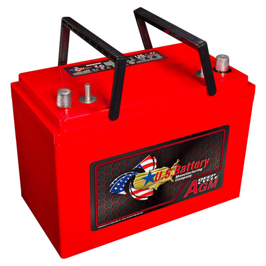 US-AGM27 Deep Cycle AGM Battery GR 27 12V 108Ah Dual Terminal
