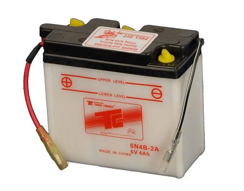 6N4B-2A Motorsports Battery (Flooded) 6V 4Ah