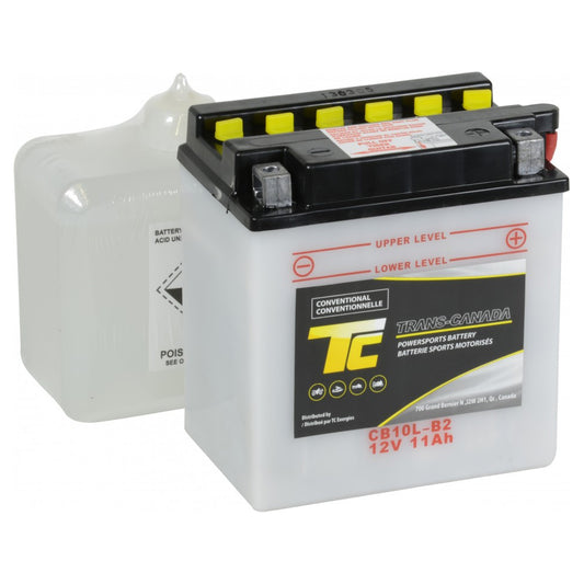 CB10L-B2 Motorsports Battery (Flooded) 12V 11Ah 160CCA (Acid Bottle Supplied)