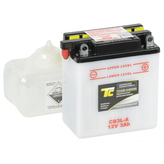 CB3L-A Motorsports Battery (Flooded) 12V 3Ah 32CCA (Acid Bottle Supplied)