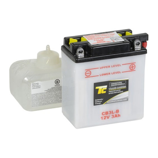 CB3L-B Motorsports Battery (Flooded) 12V 3Ah 32CCA (Acid Bottle Supplied)