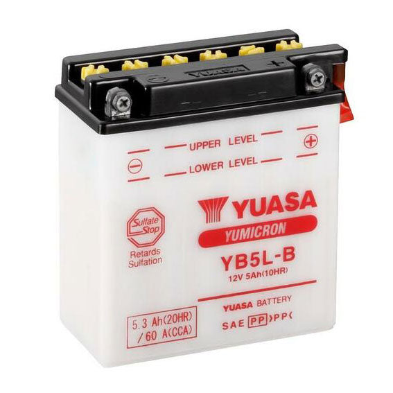 Yuasa YB5L-B — 12V 5Ah 65 CCA Flooded Powersport Battery