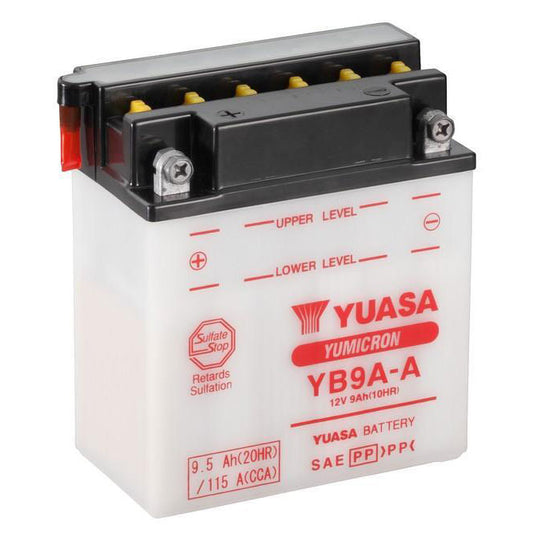 Yuasa YB9A-A — 12V 9Ah Flooded Powersport Battery