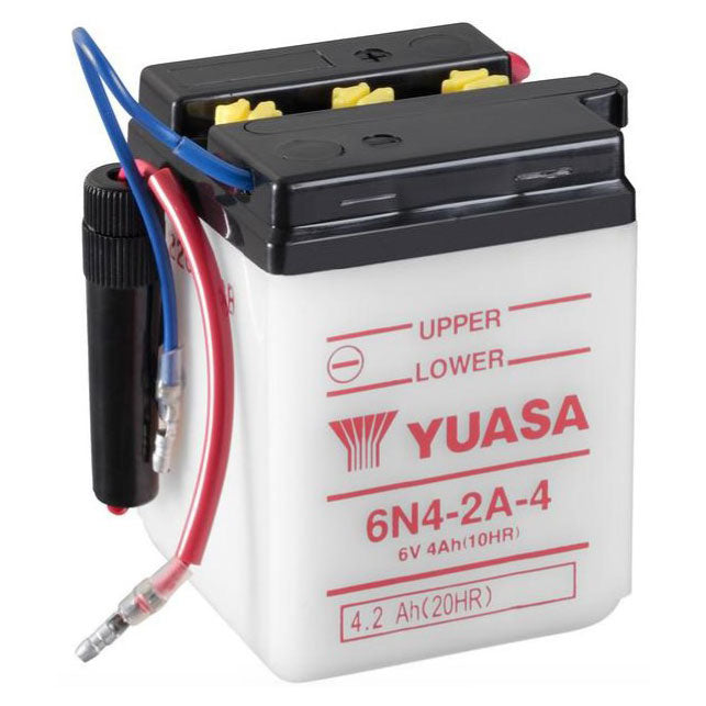 Yuasa 6N4-2A-4 — 6V 4Ah Flooded Powersport Battery