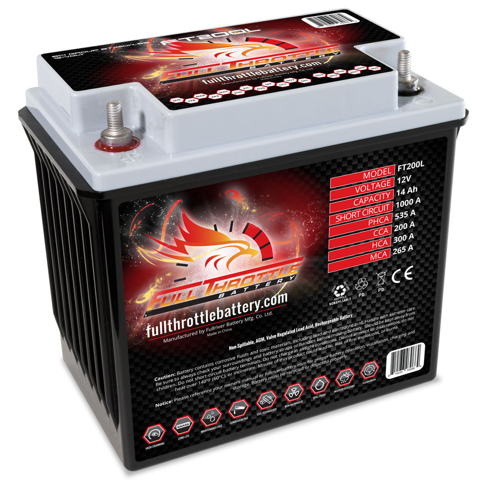 FT200L Motorsports Battery AGM 12V 14Ah 200CCA