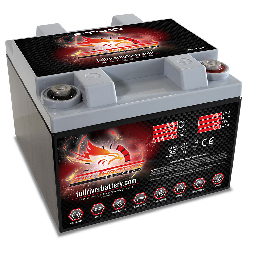 FT410 Motorsports Battery AGM 12V 28Ah 410CCA