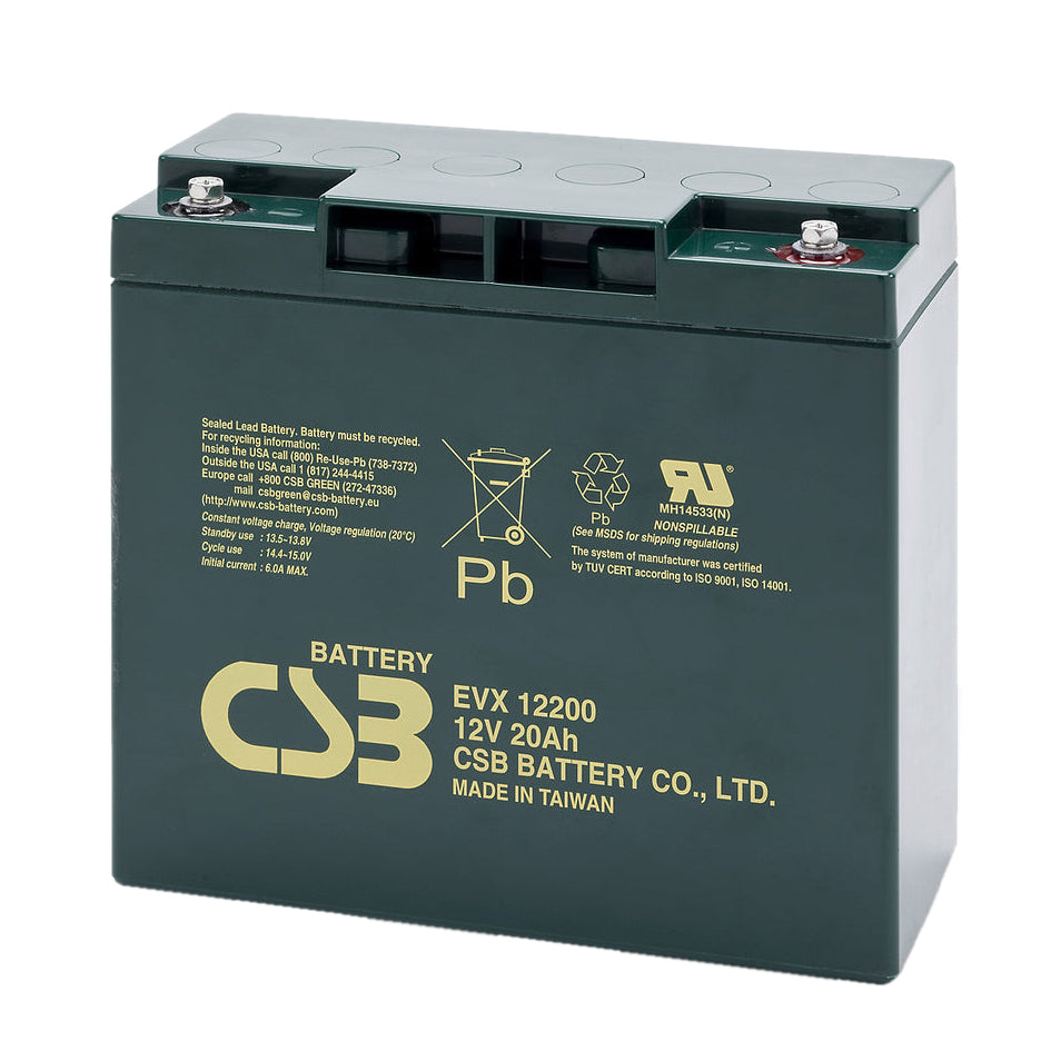 EVX12200 High Rate AGM Battery 12V 20Ah