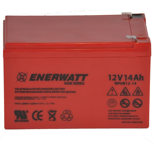 WPHR12-14 High Rate AGM Battery 12V 14Ah