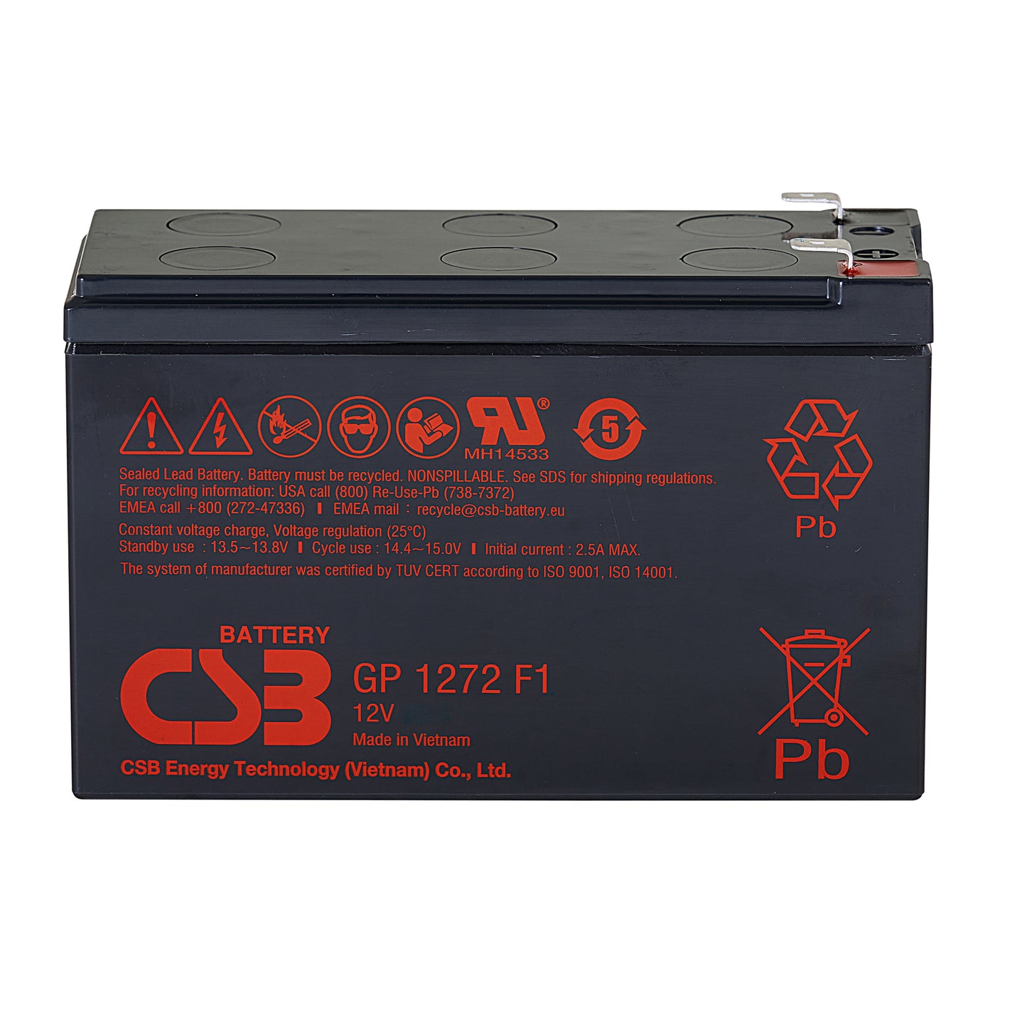 GP1272F1 AGM Battery 12V 8Ah