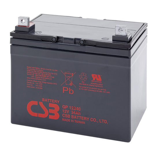 GP12340FR AGM Battery Gr U1 12V 34Ah Flame Retardant
