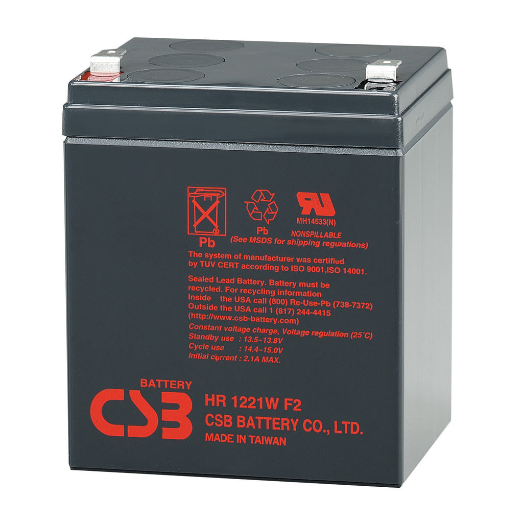 HR1221WF2FR AGM Battery 12V 5.1Ah Flame Retardant