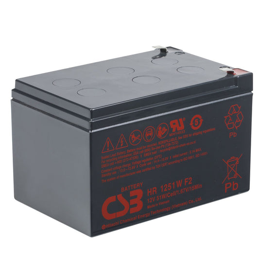 HR1251WF2FR AGM Battery 12V 13.5Ah Flame Retardant