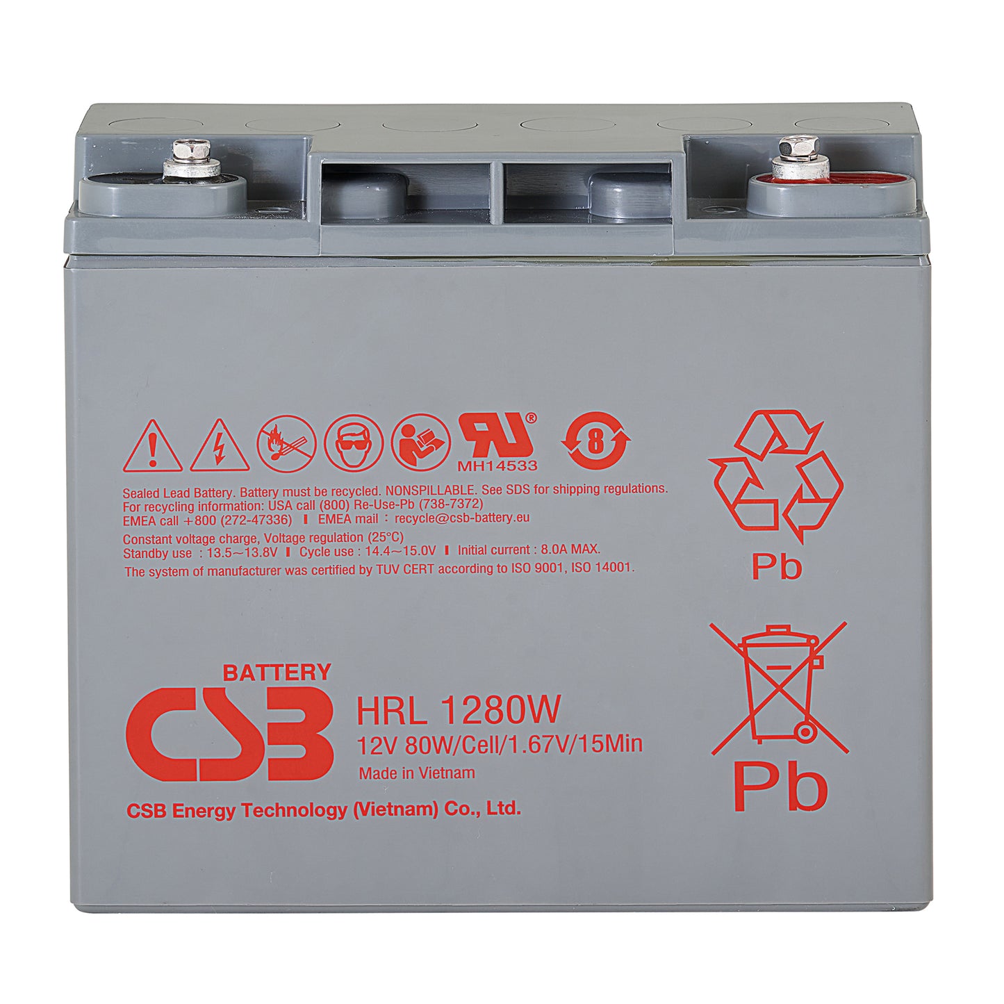 HRL1280W AGM Battery 12V 20Ah