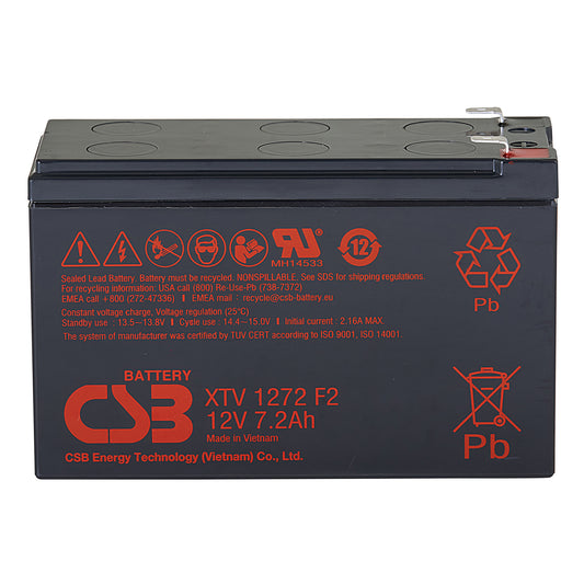 XTV1272F2 AGM Battery 12V 7.2Ah