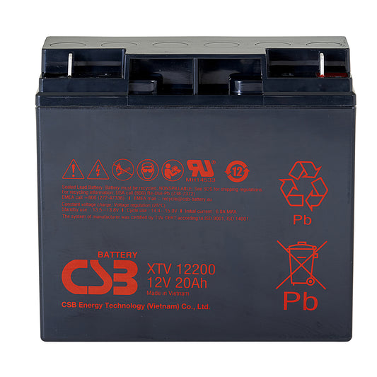XTV12200 AGM Battery 12V 20Ah