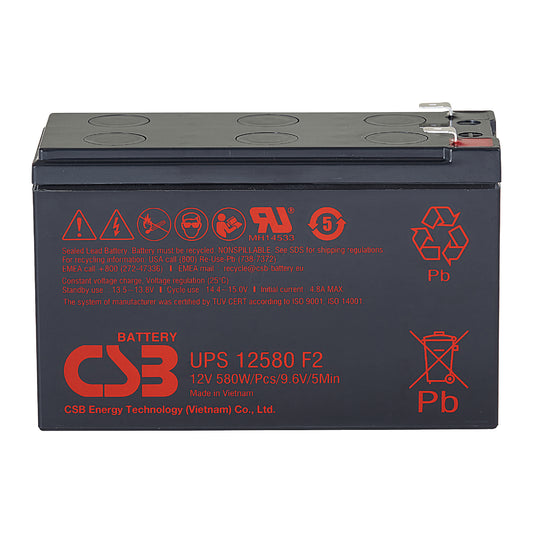 UPS12580F2 AGM Battery 12V 10Ah