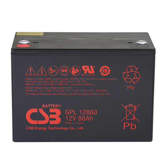 GPL12880 AGM Battery Gr 27 12V 88Ah