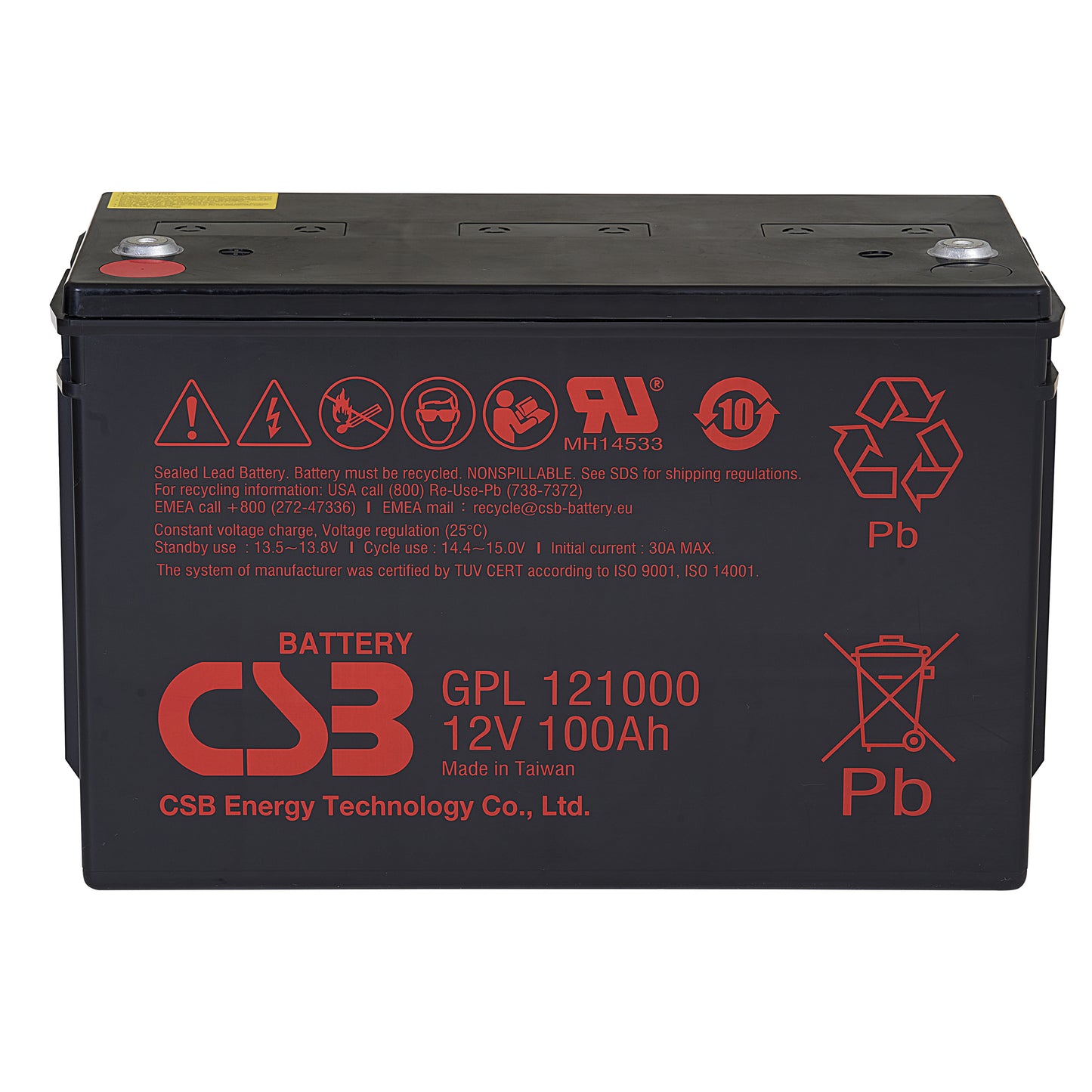 GPL121000 AGM Battery Gr 31 12V 100Ah